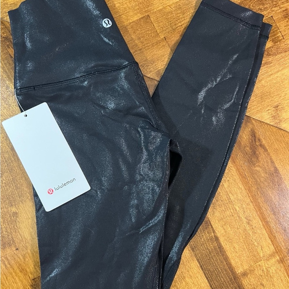 Lululemon Black Shimmer Leggings NWT